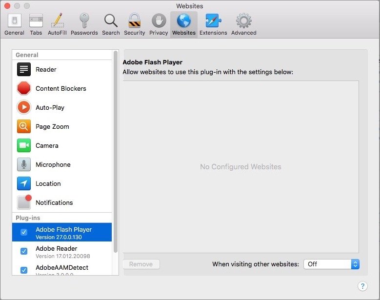 most recent adobe flash player for mac
